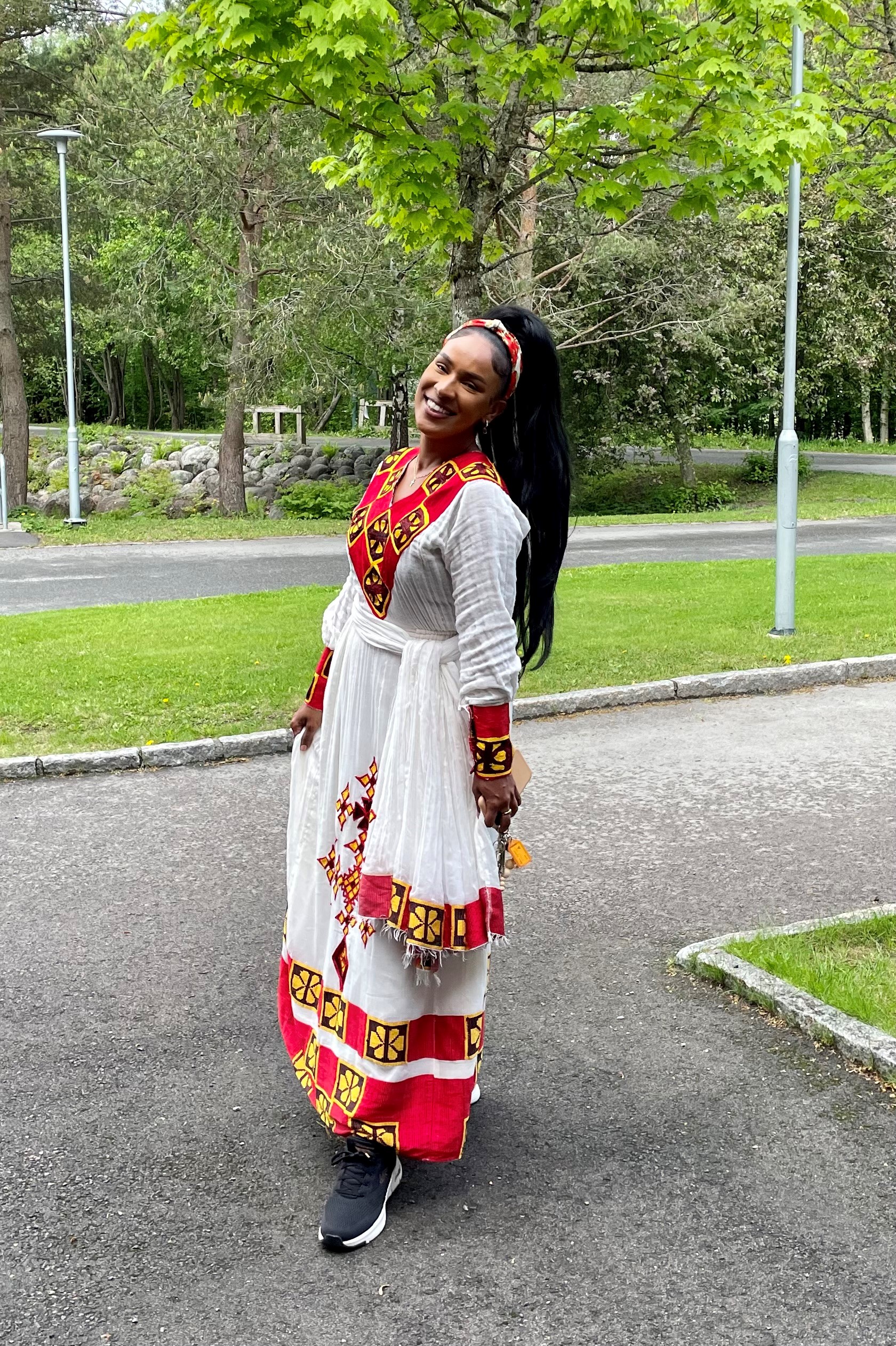 Ream med nasjonaldrakt fra Eritrea